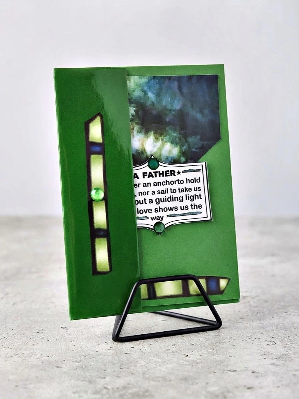 Green & Blue Illustrated Gift Card